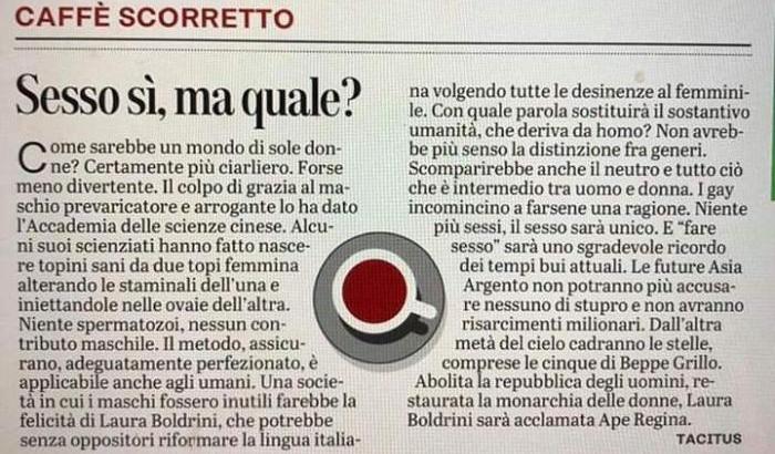 Noi donne "ciarliere" meritiamo ben altro