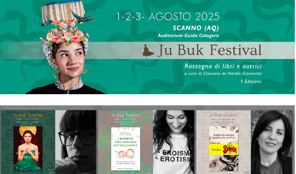 Torna Ju Buk festival e raddoppia: scrittrici e saggiste tra Peschici e Scanno per parlare di donne e non solo