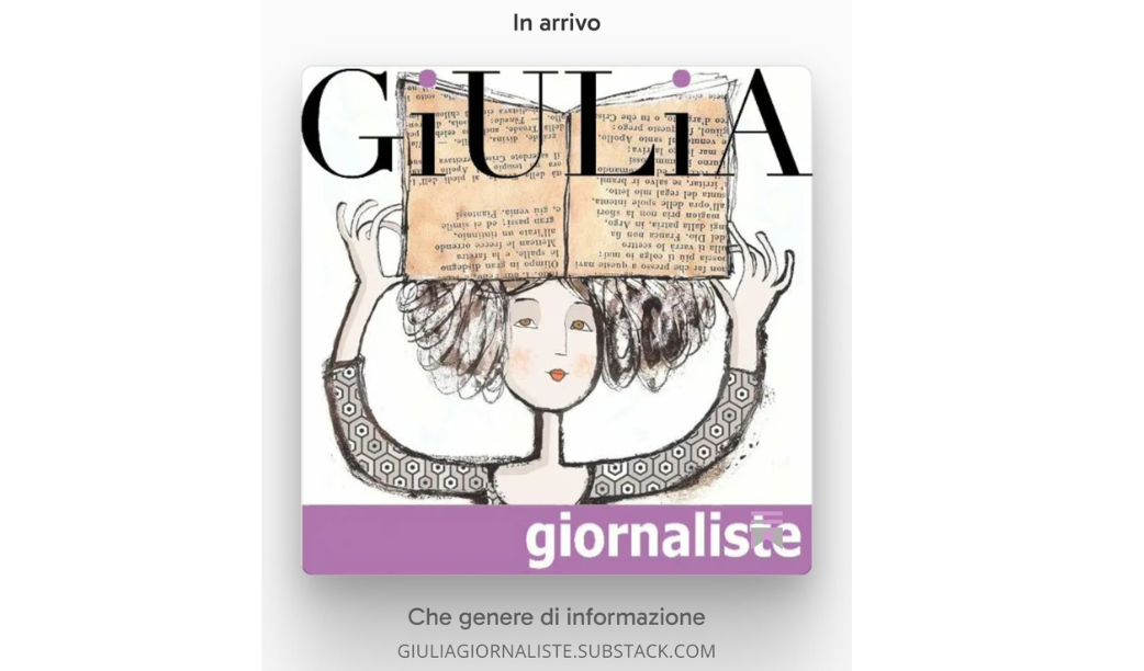 Una newsletter di GiULiA per parlare di media, donne, diritti e di noi